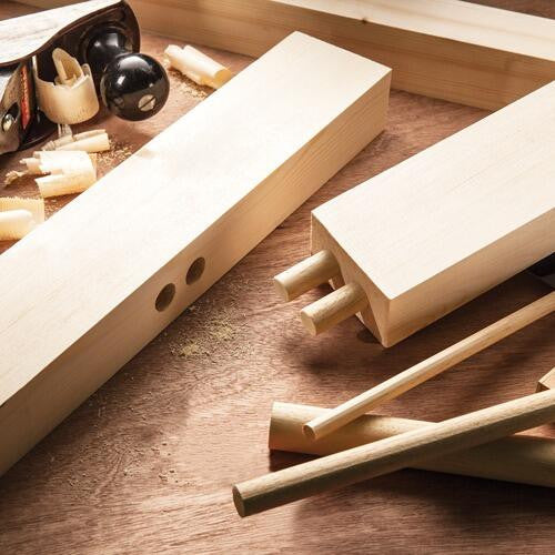 12mm x 12mm x 2400mm - Light Hardwood Dowel