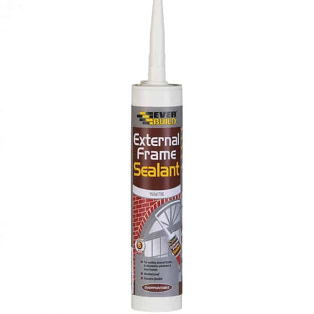 Everbuild external frame sealant white 290ml cartridge