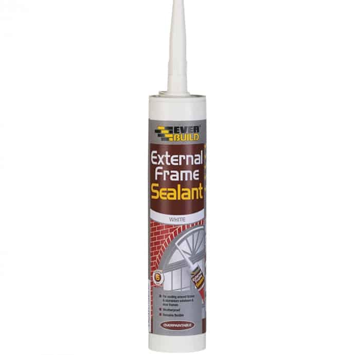 Everbuild external frame sealant white 290ml cartridge