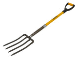 Roughneck garden fork for landscaping and soil work