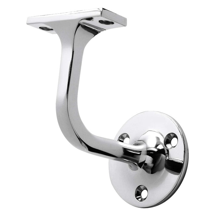 63mm handrail bracket side view showing fixing plate and arm