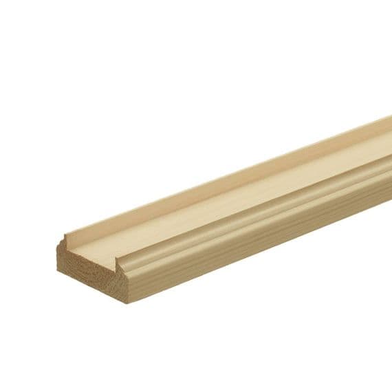 HDR pine base rail 58mm x 28mm x 4200mm with 41mm groove for stair spindles
