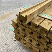 Treated timber H post round top 95 x 95mm 2400mm, pressure treated for fencing and outdoor use