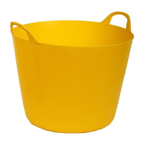 John George 42L flexi tub bucket made from flexible recycled plastic with carry handles