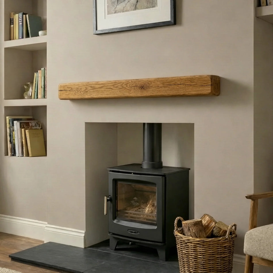 Oak Mantel Beam (Unfinished)