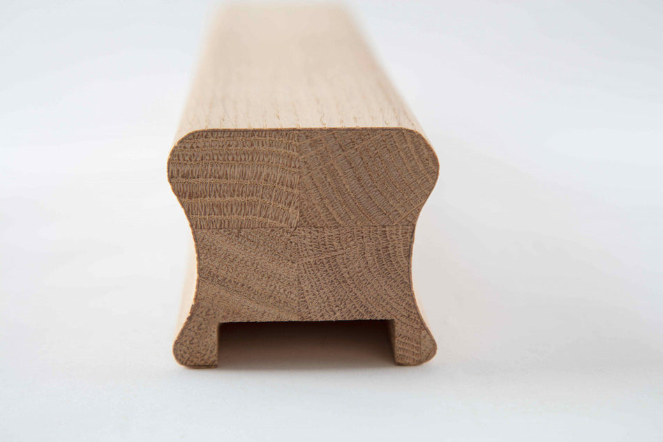 58mm x 28mm x 3900mm Engineered Oak Baserail 41mm x 8mm Groove For Spindles