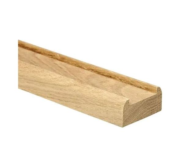 Engineered oak baserail 58x28x4200mm with 41mm x 8mm groove for square spindles