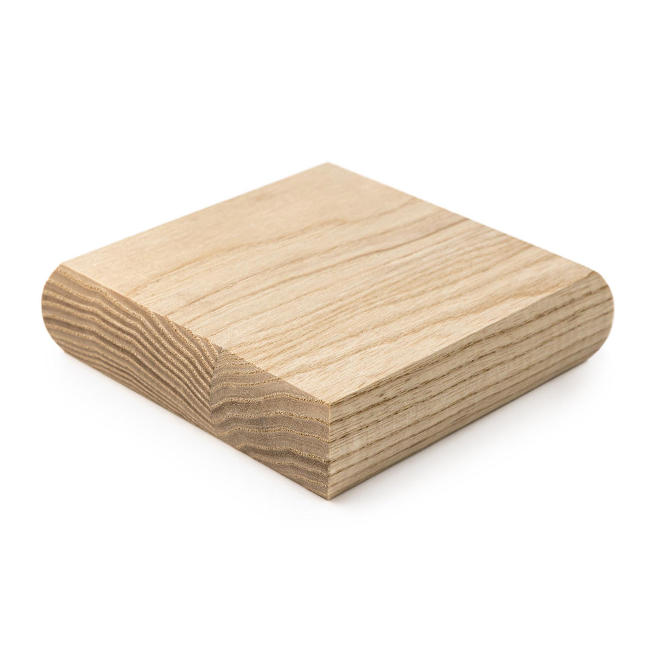 Oak flat newel cap 115mm x 115mm for cladding kit installations