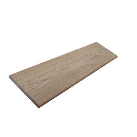 American white oak stair tread with bullnose front edge, 1000mm x 270mm x 22mm, unfinished