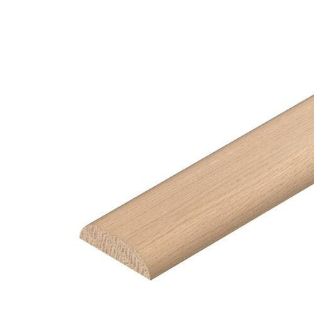 Oak D mould cover moulding 6mm x 31mm x 2400mm full length view