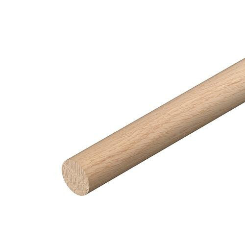 18mm oak dowel rod 2400mm full length view