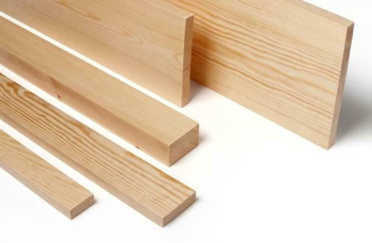 Redwood PSE planed square edge timber section 20mm x 44mm, smooth planed finish on all four sides