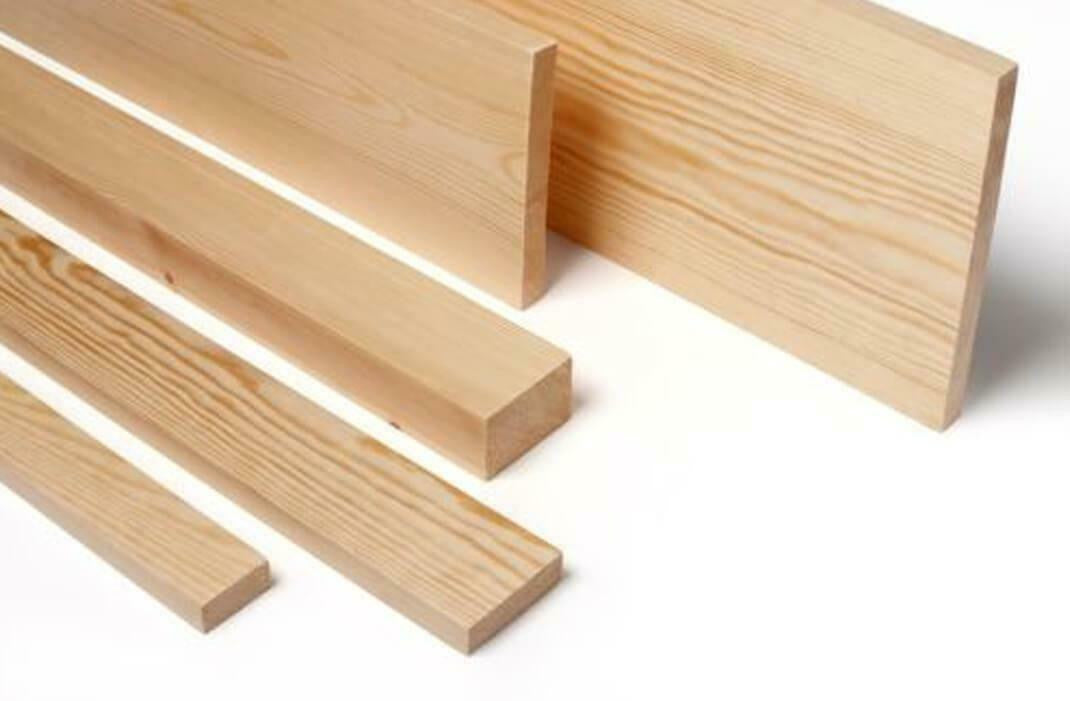 Redwood PSE planed square edge timber 44mm x 44mm, smooth finish on all four sides