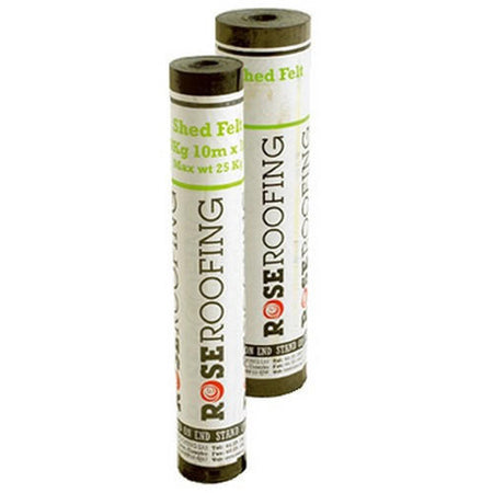 Green mineral medium shed felt roll with slate green mineral surface finish