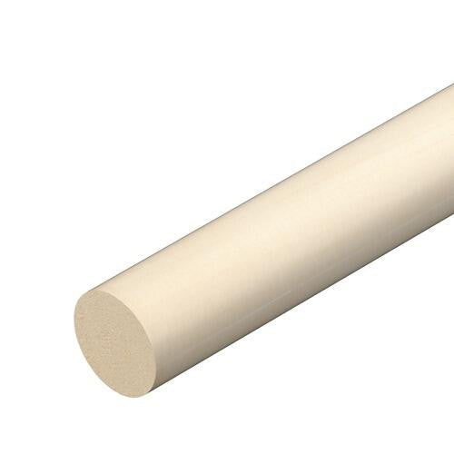 21mm x 21mm light hardwood dowel rod 2400mm length, full length view