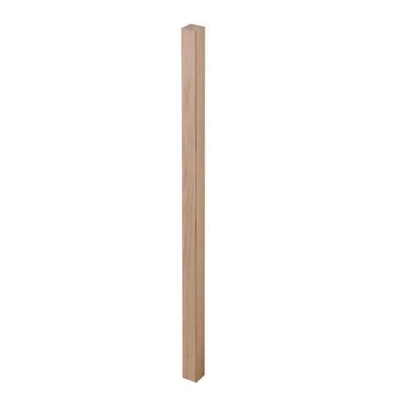 Solid white oak square spindle 32mm x 32mm x 900mm, suitable for staircase balustrades and infill panels