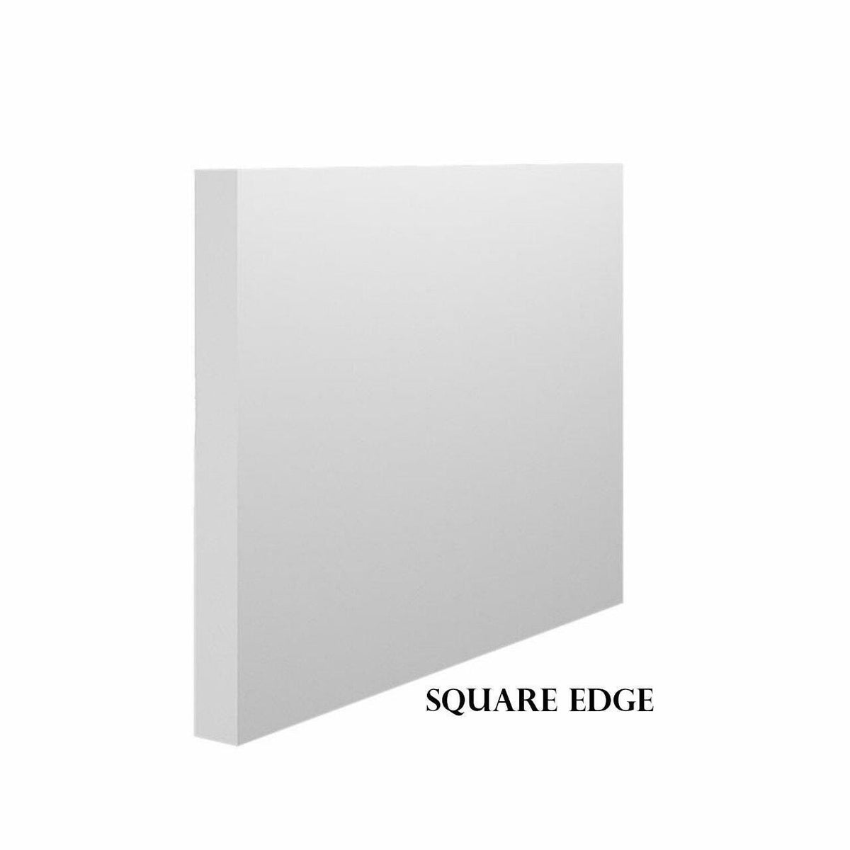 Square Edge White Primed MDF Skirting & Architrave 18mm x 119mm, moisture resistant MDF profile