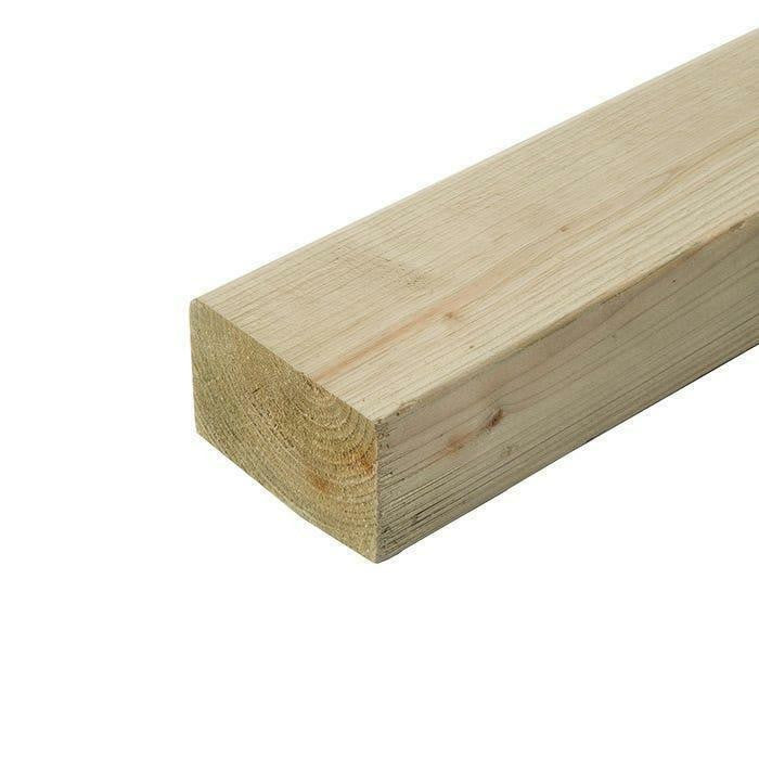 47mm x 75mm (3 x 2) - Sawn Kiln Dried & Regularised C24 Graded Timber - 2.4m / 2400mm / 8ft