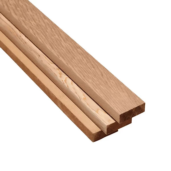 Western Red Cedar screen slat PAR 44mm x 18mm x 3000mm, smooth planed finish, single piece