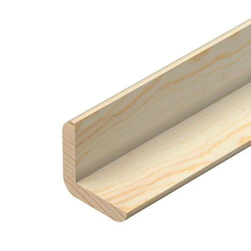 Pine cushion corner angle 21mm x 21mm x 2400mm full length view