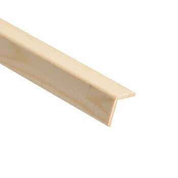 Pine cushion corner angle 30mm x 30mm x 2400mm, full length product view