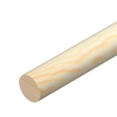 12mm pine dowel rod 2400mm length shown full length against plain background