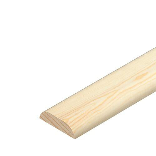 Pine D mould cover strip 6mm x 25mm x 2400mm shown full length