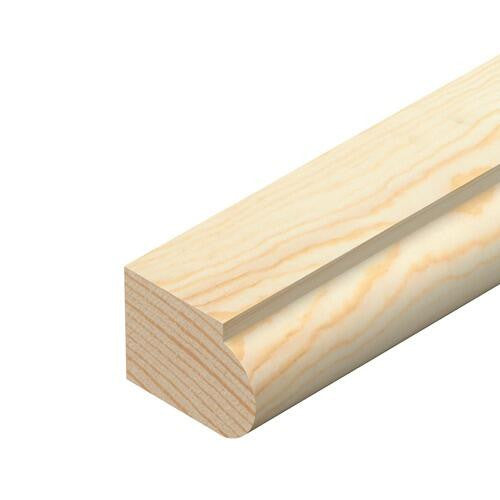 Pine staff bead 15mm x 21mm showing full 2400mm length