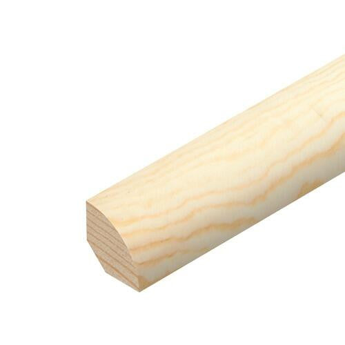 9mm x 9mm pine quadrant moulding 2400mm length front view