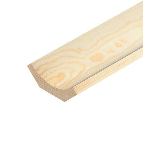 Pine scotia moulding 42mm x 14mm x 2400mm, full length view