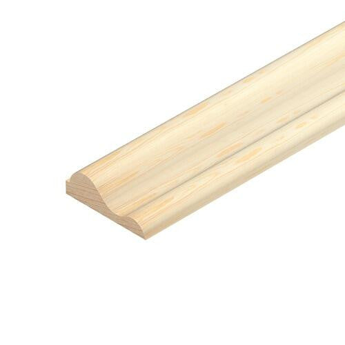Pine panel mould 28mm x 9mm x 2400mm, straight-grained softwood length