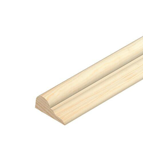 Pine broken ogee decorative moulding 15mm x 8mm x 2400mm full length